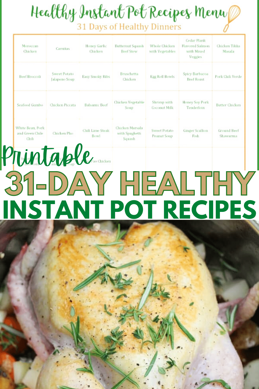 Food can be both convenient AND healthy. Here's an entire month of Healthy Instant Pot Recipes to prove it! Eating healthy has just gotten a lot easier. #instantpot #pressurecooker #healthyeating via @wondermomwannab