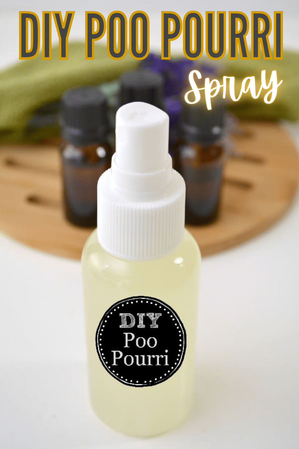This recipe for DIY Poo Pourri Spray is so easy and inexpensive. Now I'll never run out and can keep a bottle in every bathroom! #essentialoils #bathroom via @wondermomwannab