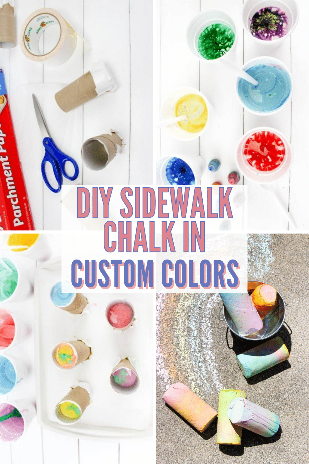 This DIY Sidewalk Chalk recipe is super simple. Such an easy way to provide your kids with hours of fun! #diycrafts #kidstuff via @wondermomwannab