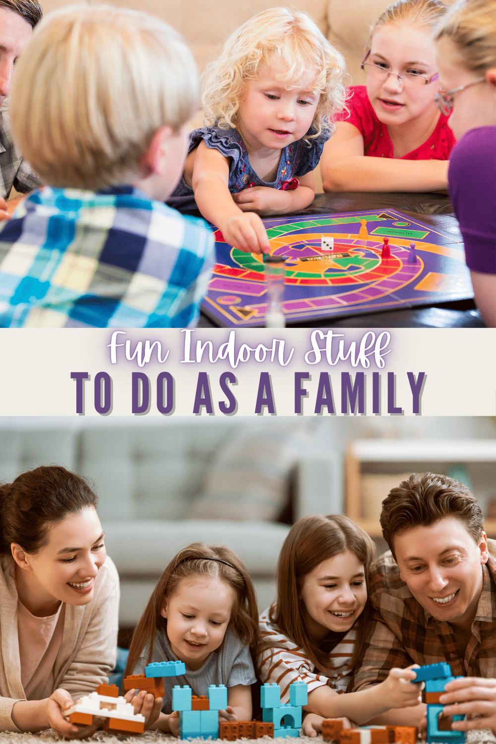 A great idea list of indoor stuff to do as a family that everyone will enjoy! Wonderful ways to create family memories. #familyfun #familytime #indooractivities via @wondermomwannab