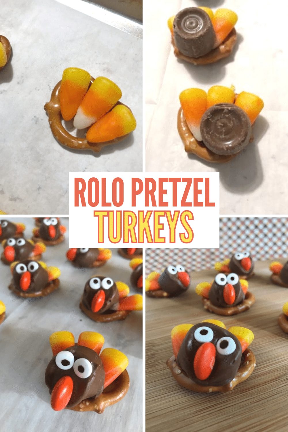 How cute are these Rolo Pretzel Turkeys?! And they're so easy to make! #Thanksgiving #funfood via @wondermomwannab