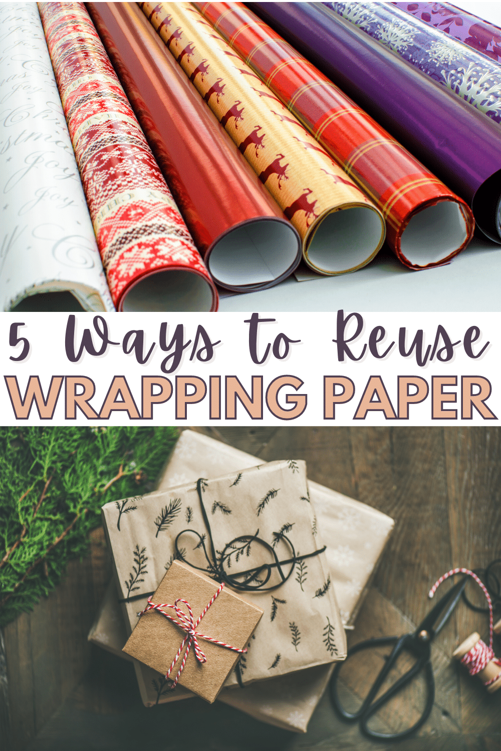 Don't throw that leftover wrapping paper away! Before you toss it in the recycling bin, try one of these clever uses for wrapping paper. #repurpose #upcycle #newusesoldthings via @wondermomwannab