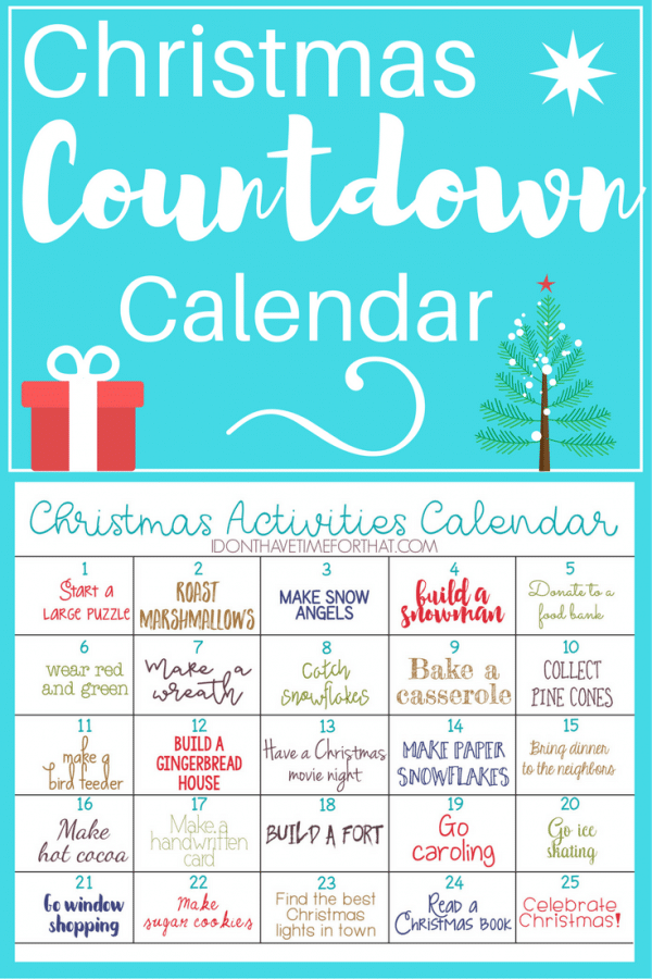 Countdown to Christmas Ideas - Wondermom Wannabe