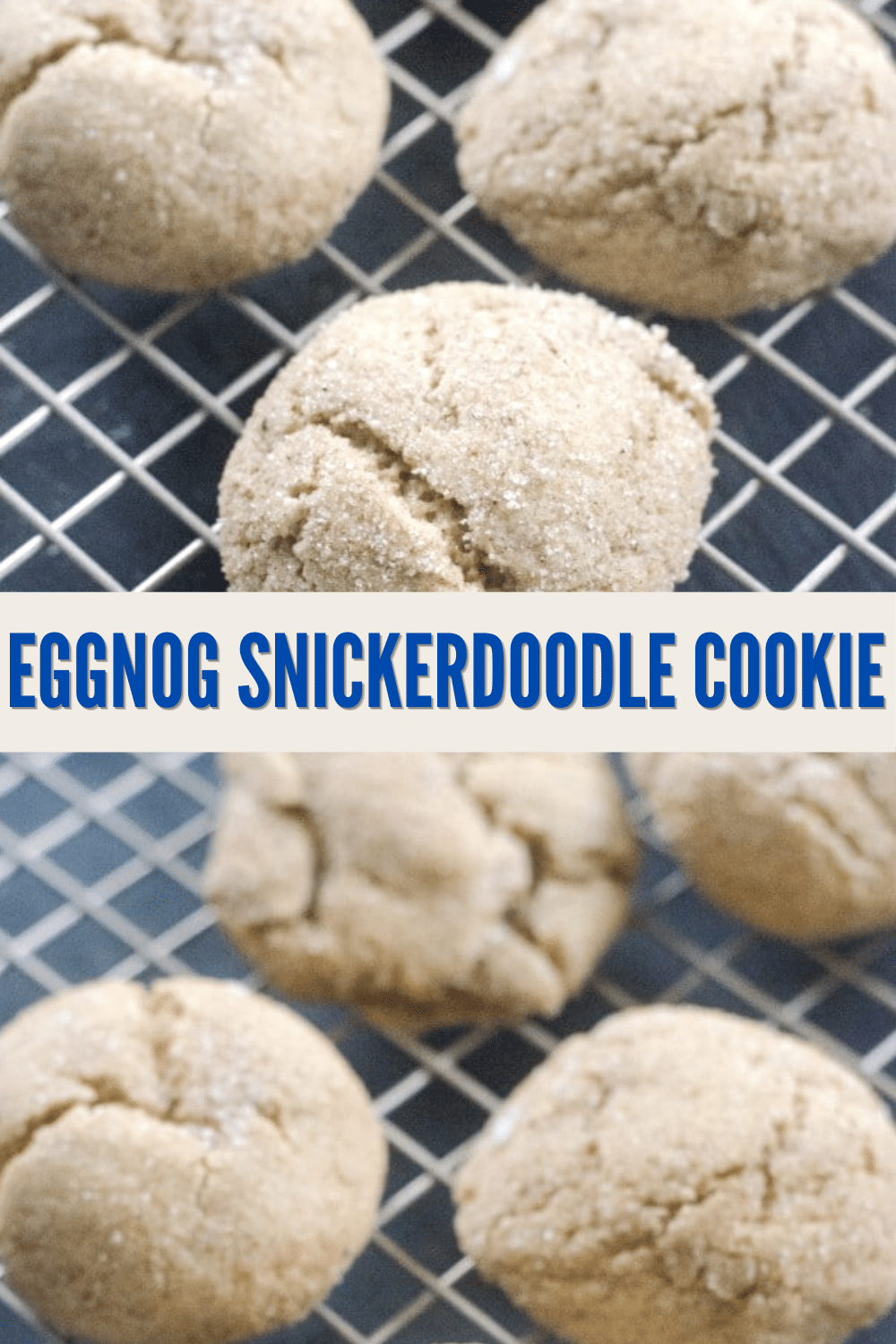 These eggnog snickerdoodles are perfect for your Christmas cookie jar or cookie exchange! Chewy, delicious, and so easy to make! #Christmas #cookies #eggnog via @wondermomwannab