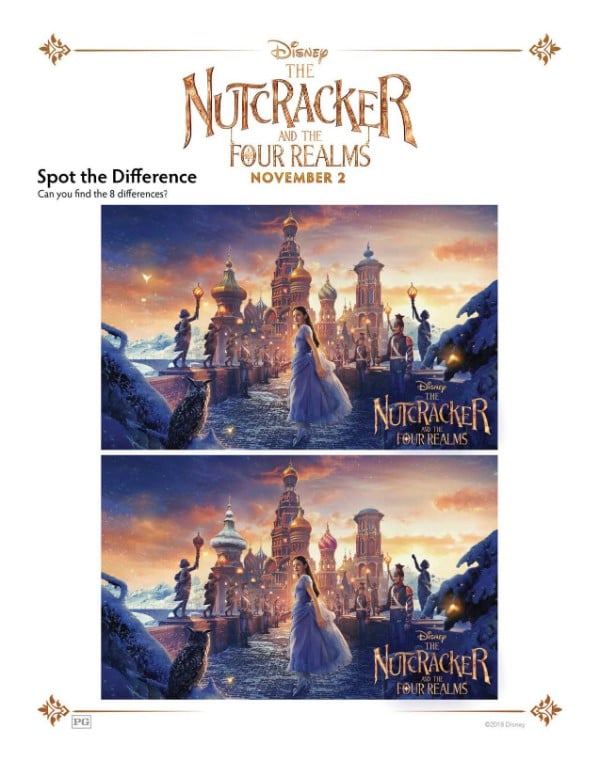 Printable Nutcracker spot the difference