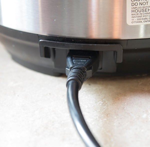 the plug in an instant pot