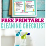 printable cleaning checklist