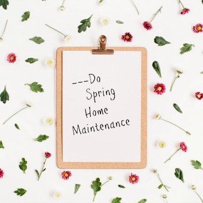free printable spring home maintenance checklist