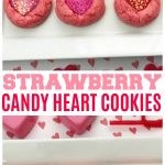 Strawberry Candy Heart Cookies
