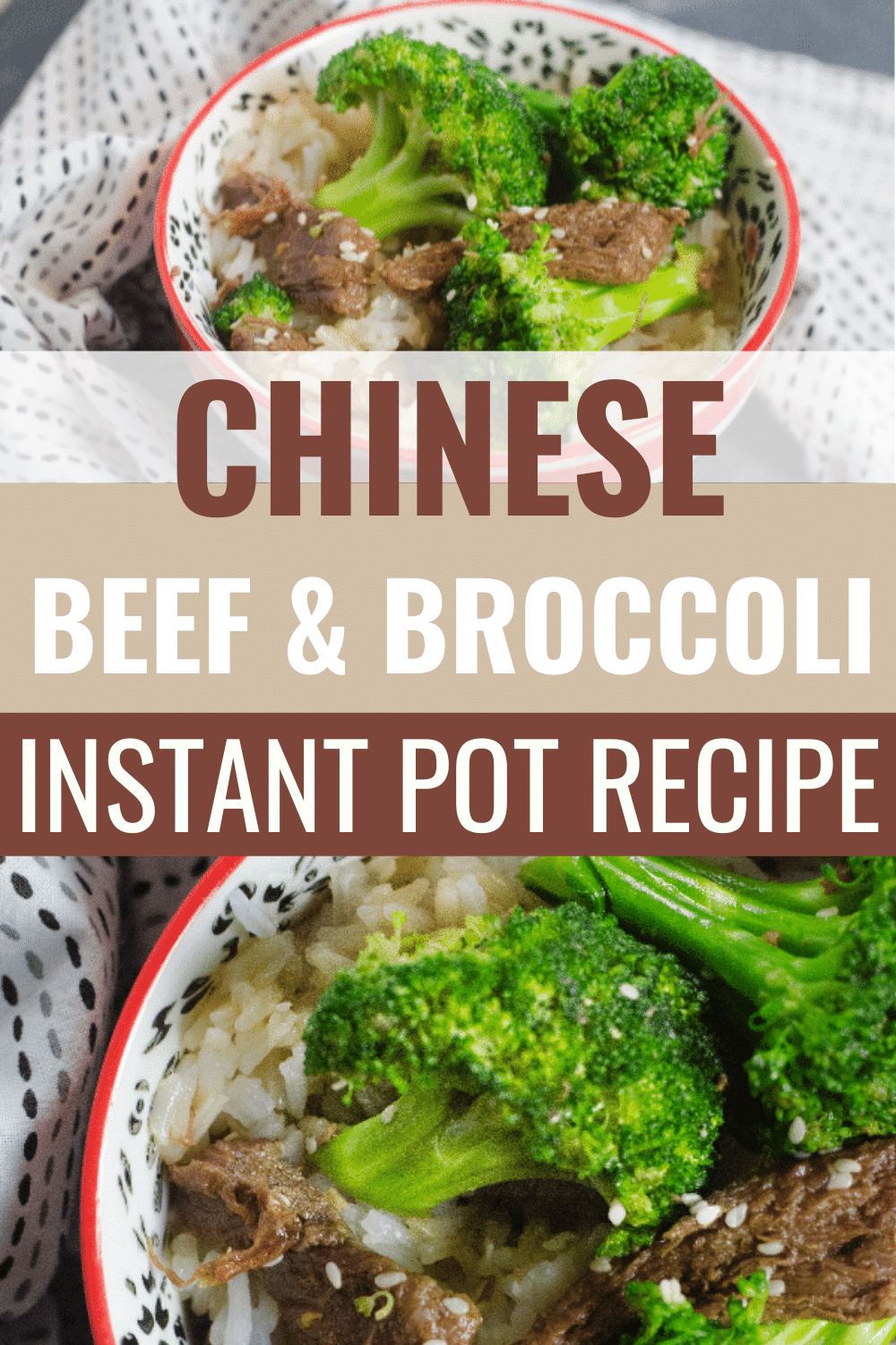 This Instant Pot Chinese Beef and Broccoli is such an easy meal to make and it's so yummy! It's the perfect meal for busy weeknights. #instantpotrecipes #chineserecipes #beef #pressurecooker #wondermomwannabe via @wondermomwannab