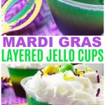 Mardi Gras Layered Jello