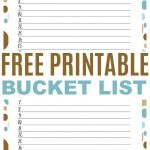 Bucket List Template