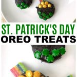 photo collage with Oreo St. Patrick's Day Treats