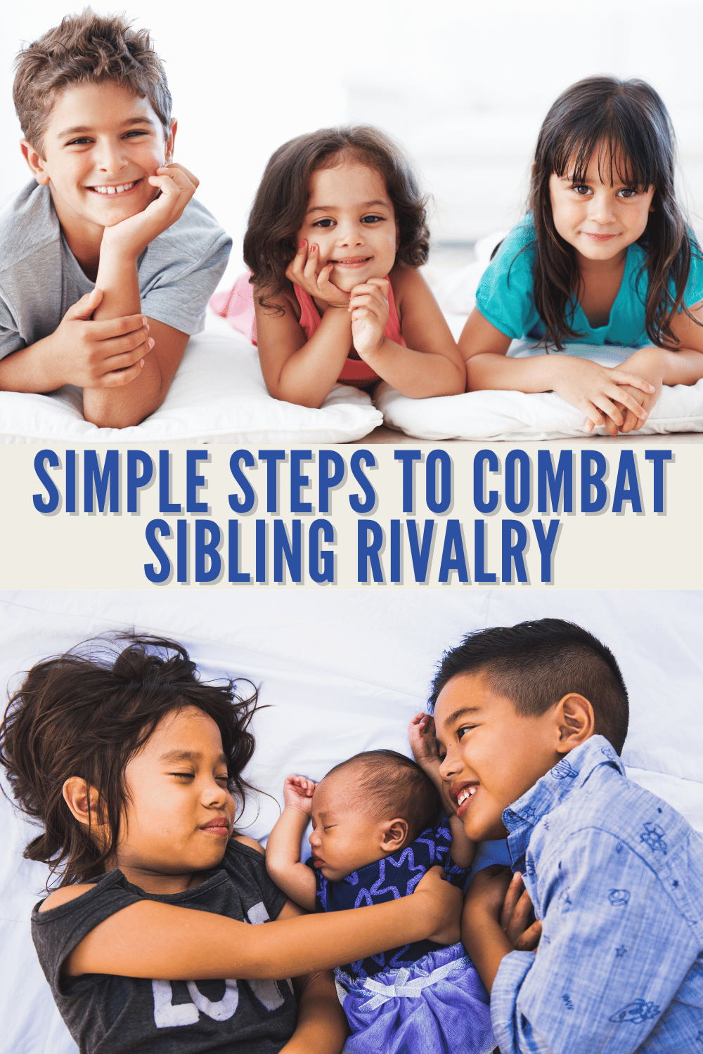 Having multiple children also means that there's a good chance that sibling rivalry may exist. If it does, here are some simple steps to help combat it! #siblingrivalry #family #parenting #parentingtips via @wondermomwannab