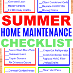 Summer Home Maintenance Checklist