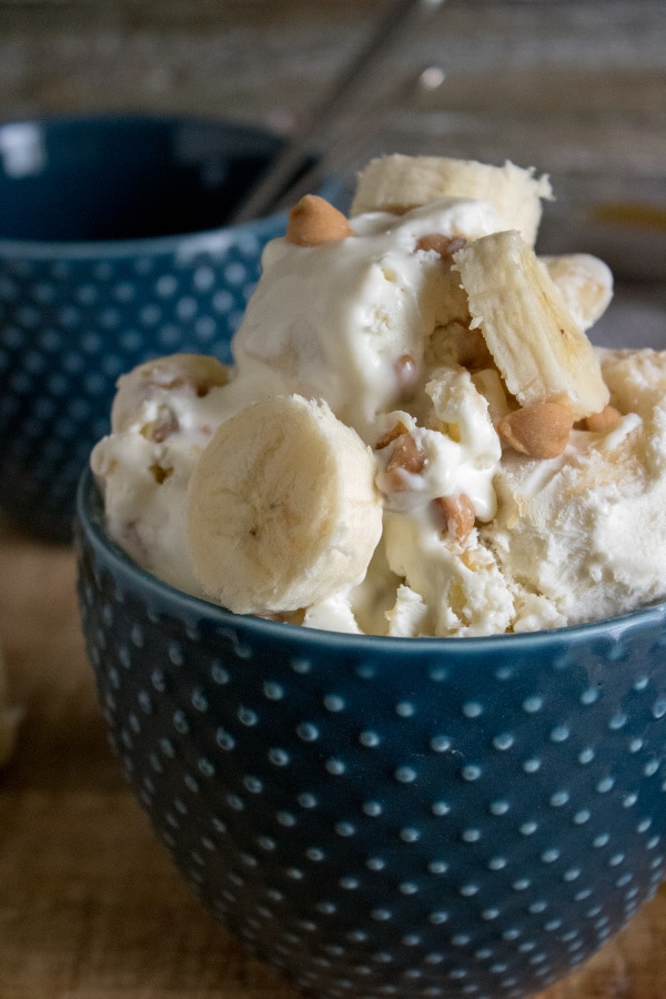 easy homemade peanut butter banana ice cream