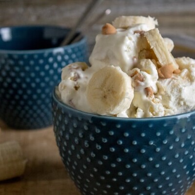 easy homemade peanut butter banana ice cream