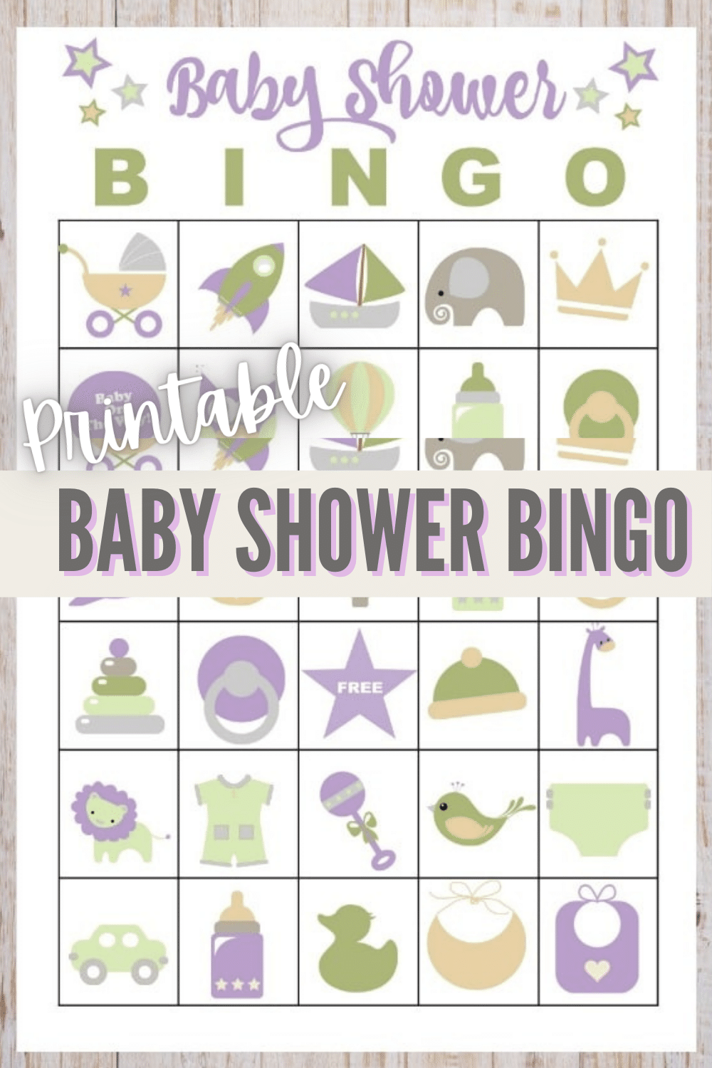 These free printable baby shower bingo cards are gender neutral and make any baby shower more fun. You can download six different bingo cards for the party. #freeprintables #bingo #babyshower via @wondermomwannab