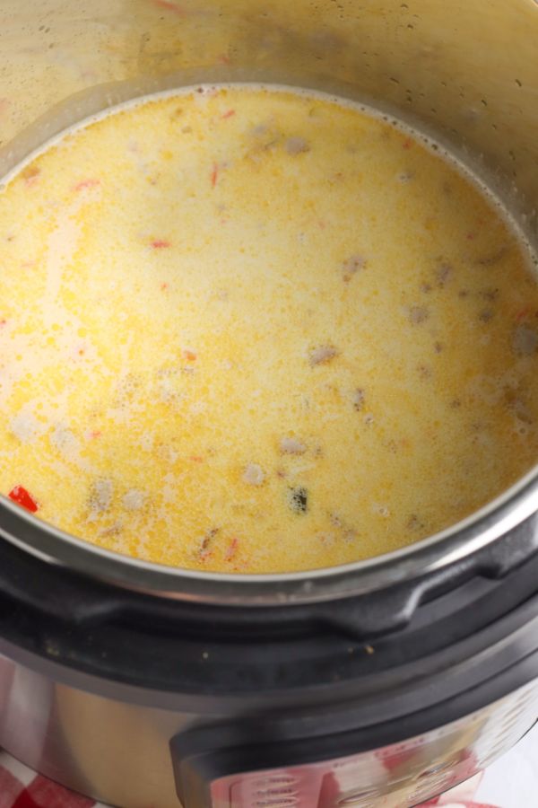 corn chowder in an instant pot