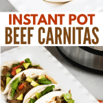 Instant Pot Beef Carnitas collage