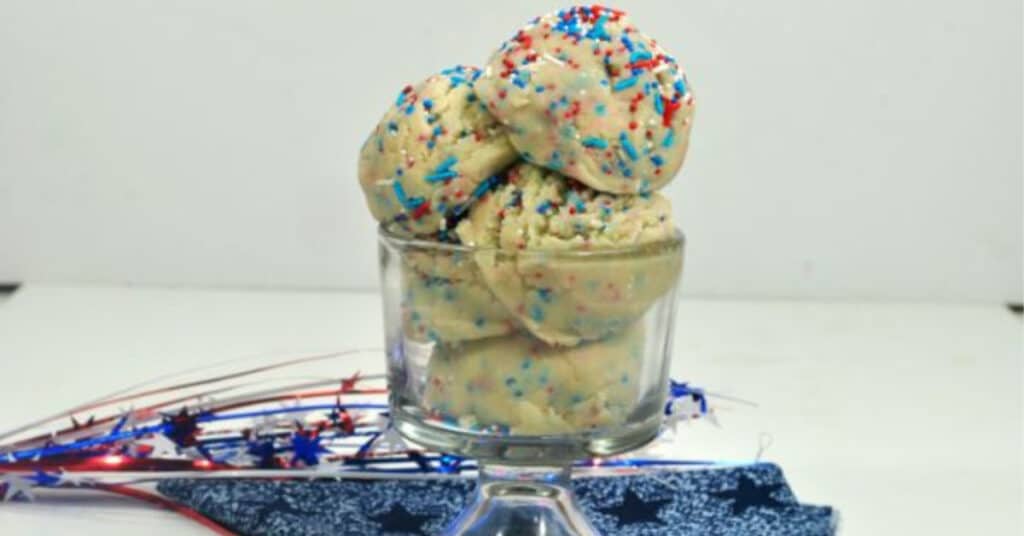 Patriotic Edible Cookie Dough Recipe