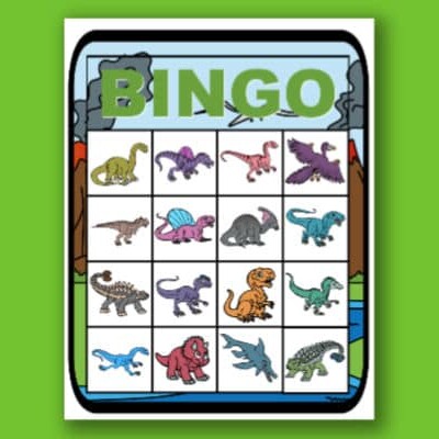 dinosaur bingo