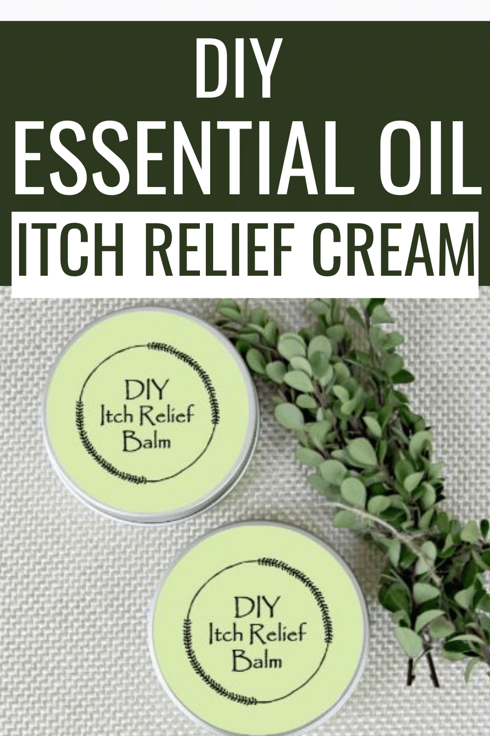 This essential oil itch relief cream is quick to make and can help sooth bug bites, small rashes and itchy skin areas. Grab a printable lid label too! #essentialoils #skin #diy via @wondermomwannab