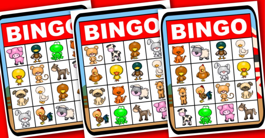 Printable Farm Bingo Card Set - Wondermom Wannabe