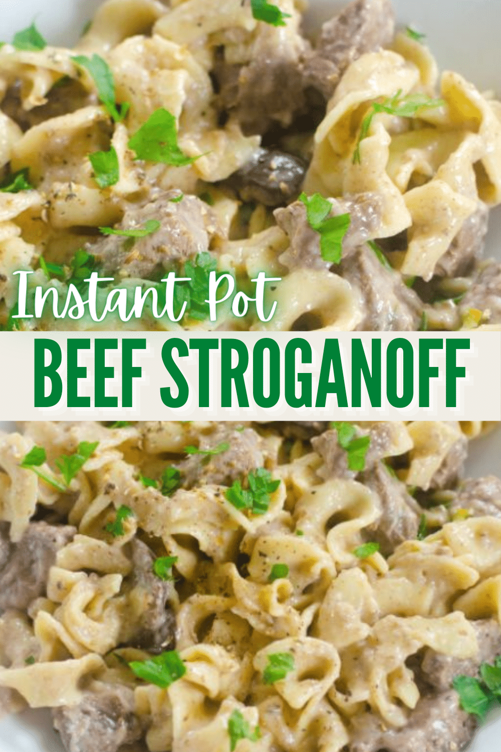 There are many recipes that bring comfort and feel like classic family favorites. This Instant Pot Beef Stroganoff is one of them. #instantpot #pressurecooker #beefstroganoff #beefrecipe via @wondermomwannab