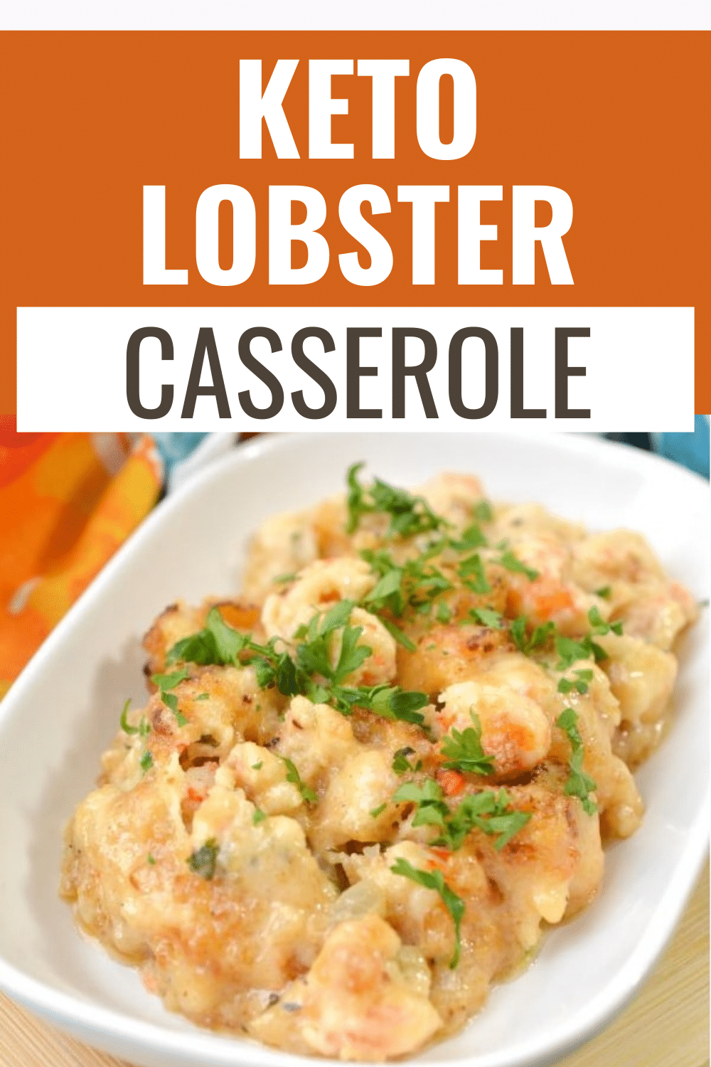 Keto lobster casserole is a delicious low carb dinner recipe that is full of lots of lobster meat. This decadent dinner goes great with steamed veggies. #keto #lowcarb #lobster via @wondermomwannab