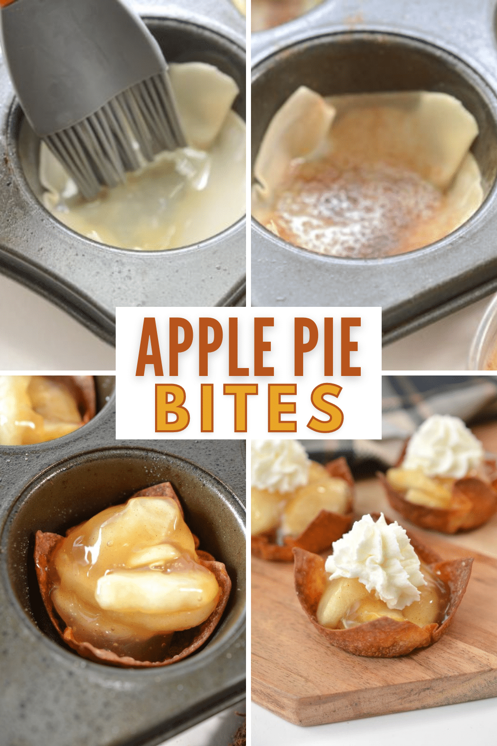 Apple Pie Bites are a great alternative to traditional apple pie. These are easy to make and perfect for fall parties and Thanksgiving. #apples #dessert #thanksgivingdessert via @wondermomwannab