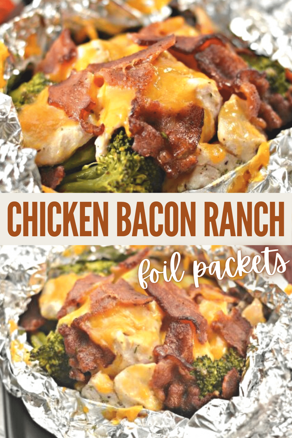 These chicken bacon ranch foil packets are perfect for busy weeknight dinners. These foil packets are also great for camping and when doing meal prep. #foilpackets #chicken #easydinners via @wondermomwannab