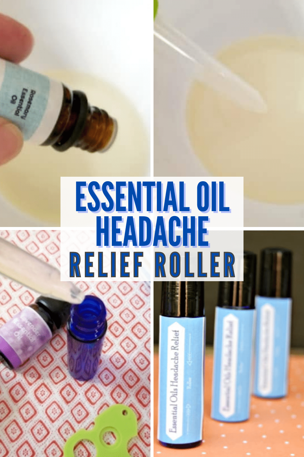 An essential oil headache relief roller can be very handy to keep around the house when a headache flairs up. It is so fast and easy to make a DIY oil roller right at home. #diy #essentialoil #headacherelief via @wondermomwannab