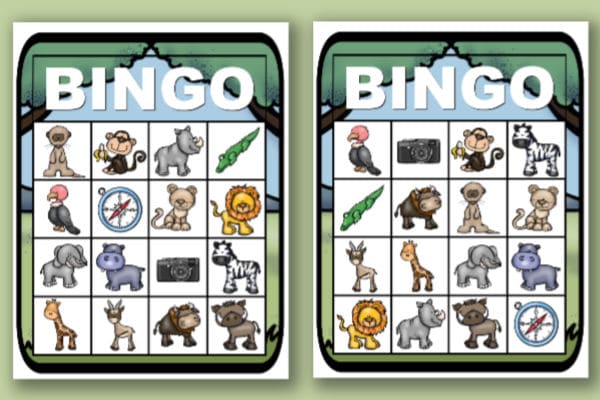 Safari Bingo For A Zoo Or Animal Themed Party - Wondermom Wannabe