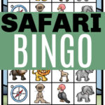 printable safari bingo