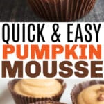 easy pumpkin mousse