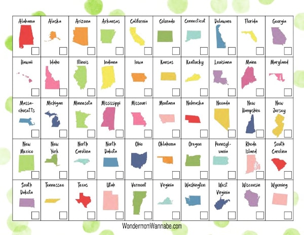 printable state license plate game
