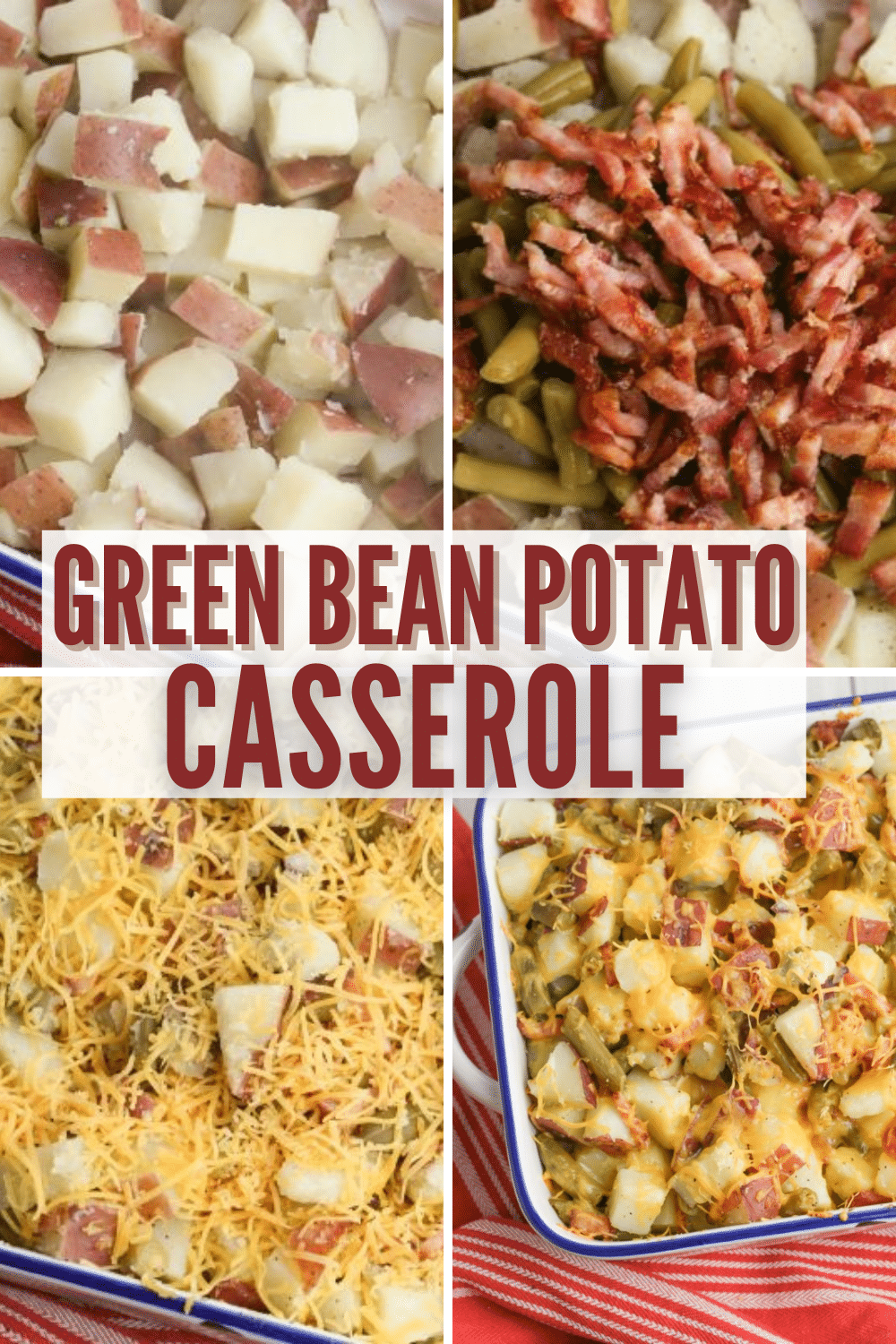 This green bean potato casserole can be a main dish or a side dish. Either way your family will love the flavors in this easy casserole recipe. #greenbeans #casseroles #greenbeancasserole via @wondermomwannab