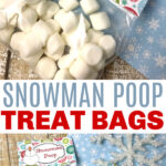 Snowman Poop Treat Bag Labels