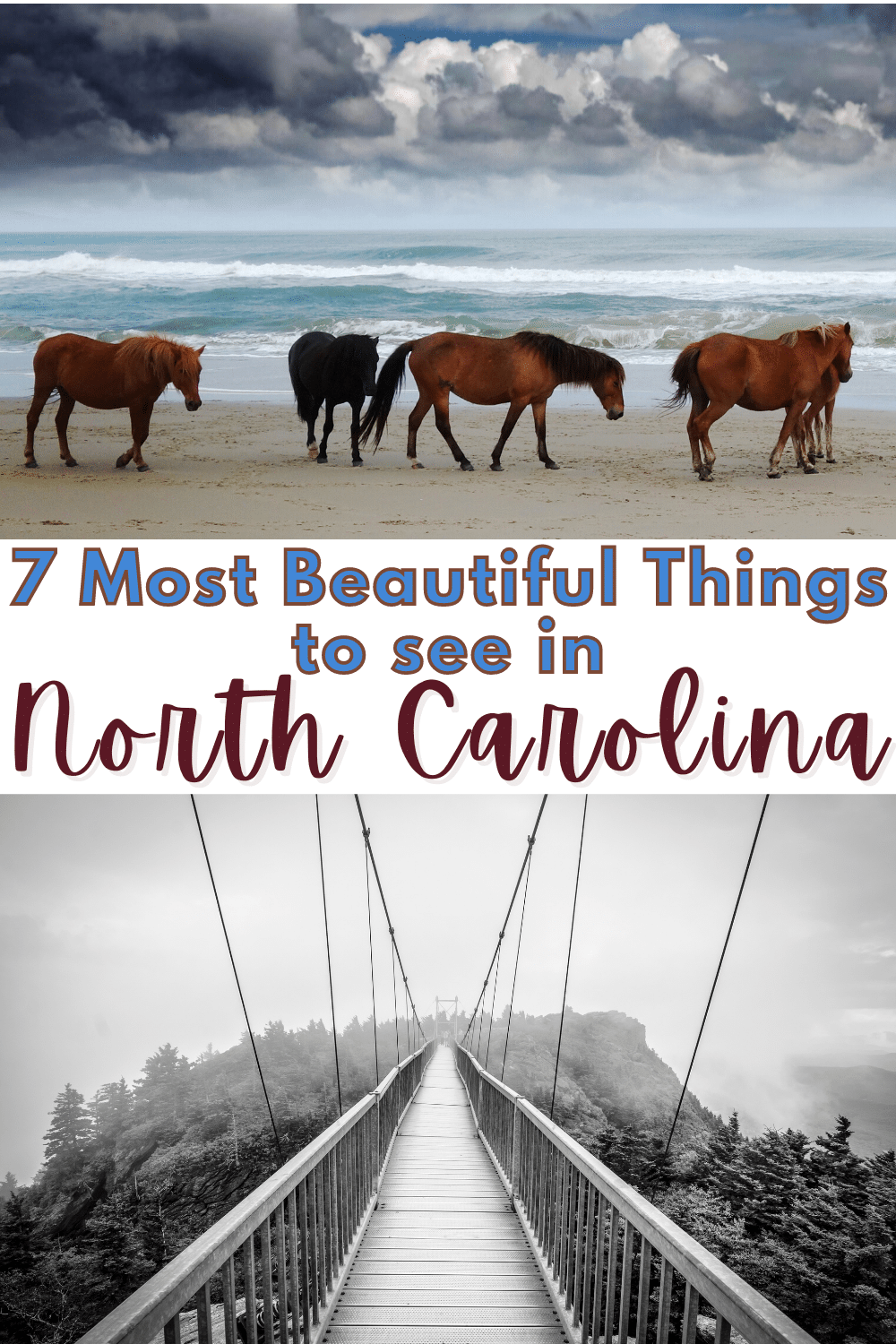 North Carolina is a diverse and beautiful state. This list highlights that diversity and includes some of the state's hidden gems that are definitely worth the time and effort to visit! #travel #northcarolina #roadtrip via @wondermomwannab