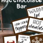 printable Hot Chocolate Bar Sign and Labels