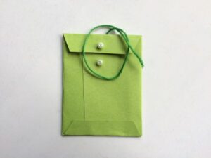 green mini envelope
