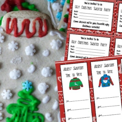 Ugly Sweater Party Printables