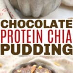 chocolate protein chia pudding