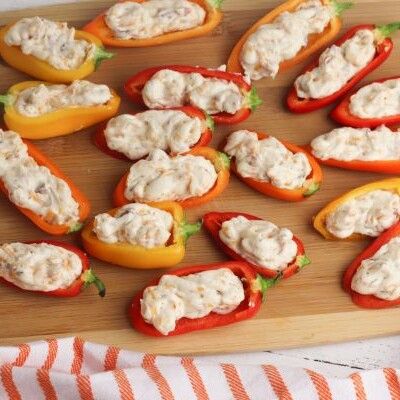 how to stuff cream cheese stuffed mini peppers