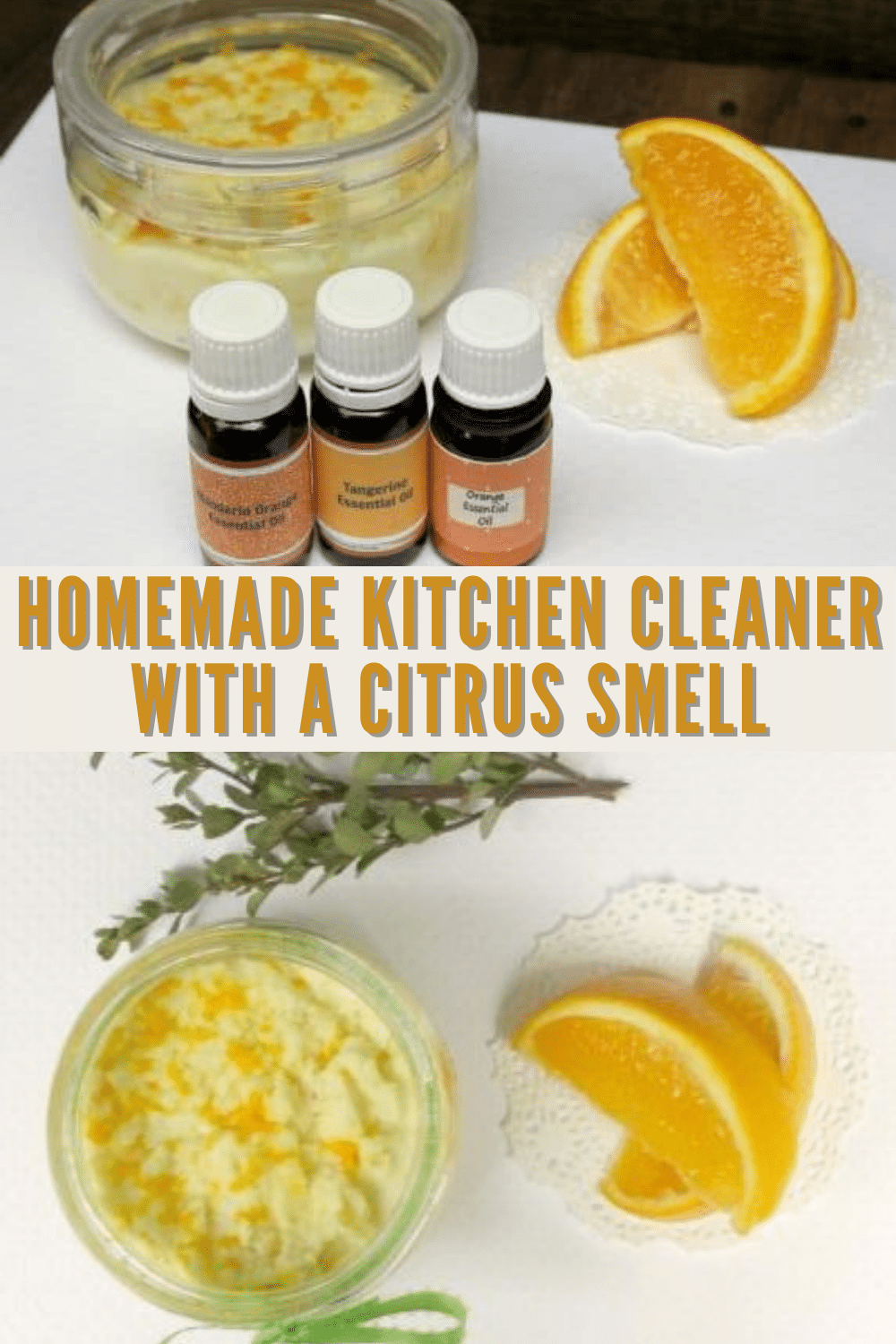 It is so easy to make this homemade kitchen cleaner. Knowing you are using a non-toxic kitchen cleaner makes you feel good and it is done in minutes. #essentialoils #homemadecleaner #diy via @wondermomwannab