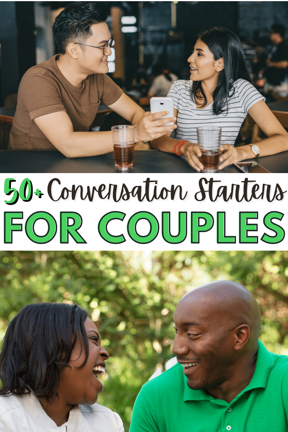 If you want to improve the communication between you and your significant other, try one of these conversation starters for couples. #marriage #marriageadvice #relationships #communication via @wondermomwannab