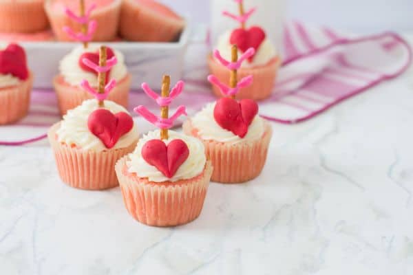 Cupid’s Bow Cupcakes