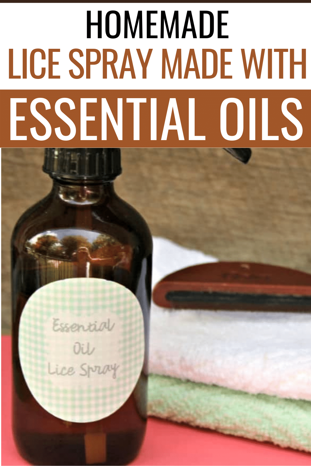 Homemade lice spray is easy to make and contains essential oils that may help prevent a head lice infestation. This is easy to use as a lice shampoo. #lice #essentialoilrecipes #homemadelicespray via @wondermomwannab