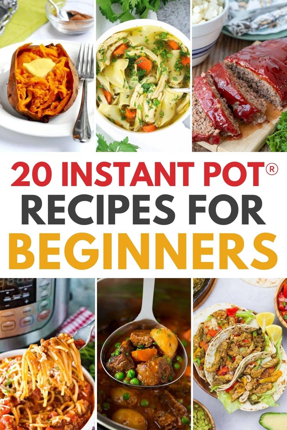 Discover 20 easy-to-follow instant pot recipes perfect for beginners.